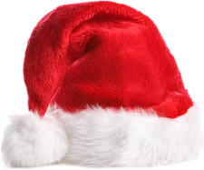 Berenlu Christmas Hat, Santa Hat, Xmas Holiday Hat for Adults, Touch Soft and Co