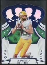 2020-21 Chronicles Draft Picks Justin Herbert 14 Crown Royale Blue RC