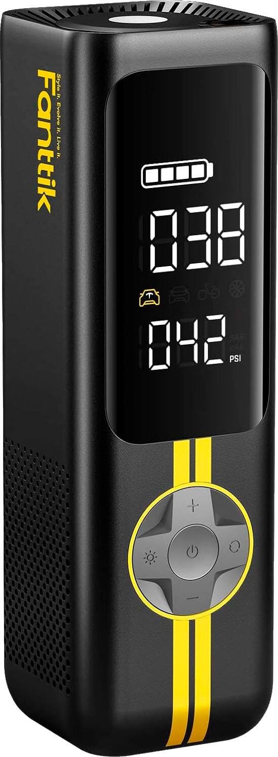 Fanttik - Мощный портативный воздушный компрессор и устройство для накачки шин с блоком питания...
