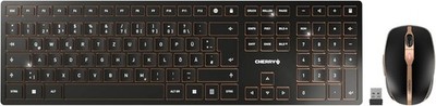 CHERRY DW 9000 SLIM, Kabelloses Tastatur- und Maus-Set, UK-Layout QWERTY, NUR BT