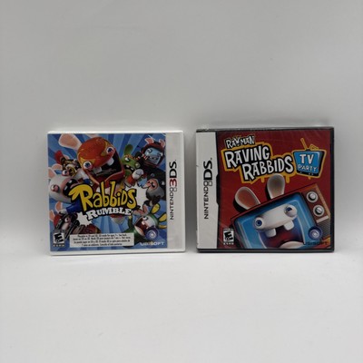 New Nintendo DS / 3DS Rabbids Rumble + Raving Ratbids TV Party DS