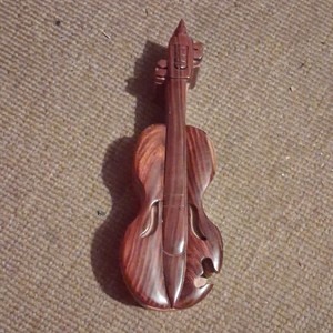 Handcrafted Violin Puzzlebox Made In Louisiana Date Unknown Artist Unknown