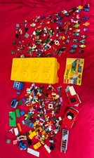 LEGO Classic Large Storage Box w/ Mixed Bricks Minifigures Parts Lot