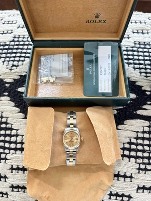 Rolex Lady-Datejust 79163 Two-Tone Steel 18k Gold Full Set Box Papers