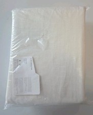 NEW Pottery Barn Emery 3 in 1 Pole Top Curtain 50 X 108 in. Ivory Cream Linen
