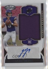 2024 Certified Freshman Fabric Mirror Signatures 38/299 JJ McCarthy Auto 1lm8