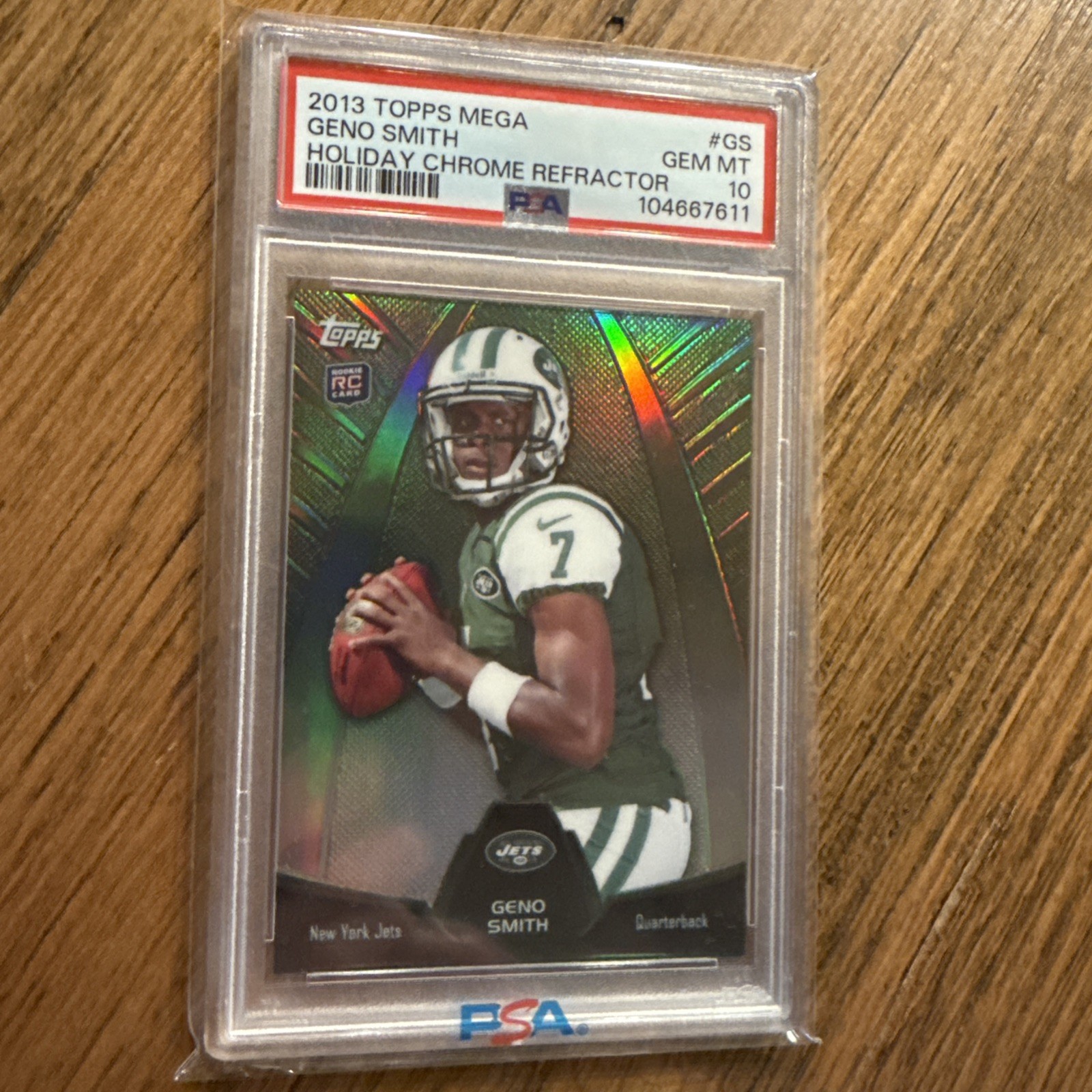 Geno Smith Topps Holiday Mega Chrome Refractor #GS Base