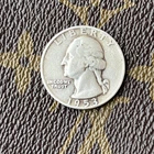 1953 D Washington Quarter 90% Silver Fine FN