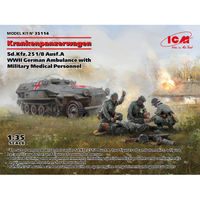 Krankenpanzerwagen Sd.Kfz.251/8 Ausf.A Wwii German Ambulance Kit 1:35 Icm Kit Me