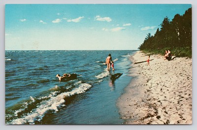 White Sand Beach Upper Red Lake MN Postcard