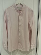 Mens M&S 360 Flex Pink Shirt. Slim Fit. Size XL. VGC