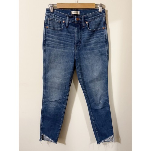 Madewell 10" High Rise Skinny Jeans Womens size 28 Ankle Slits