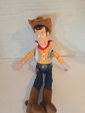 Disney Store Toy Story Sheriff Woody 11" Plush Doll With Vinyl Head