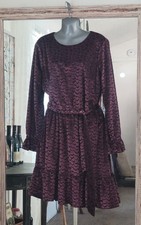 Michael Kors purple fishscale velvet dress