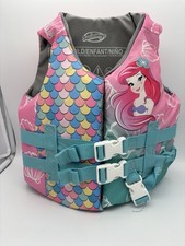 SwimWays Disney Princess Ariel Swim Life Jacket Coast Guard Approved Vest
