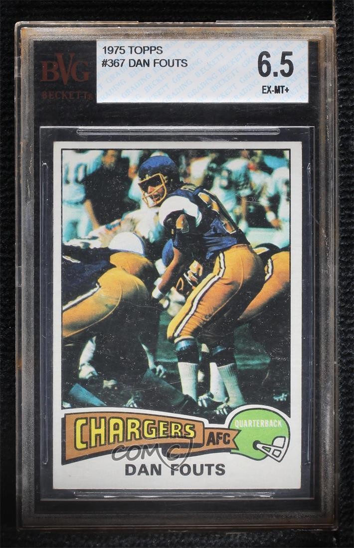 1975 Topps Dan Fouts #367 BVG 6.5 HOF uk2