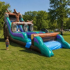 Commercial Inflatable Water Slide 21 ft Wild Rapids Slide with Blower