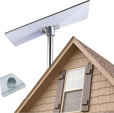 Heavy Duty Aluminum Starlink Pole Mount Adapter, Universal Roof/RV/Wall Kit