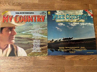 Country Schallplatten Paket   2 LPs mit Johnny Cash, Kenny Rogers etc. Vinyl 