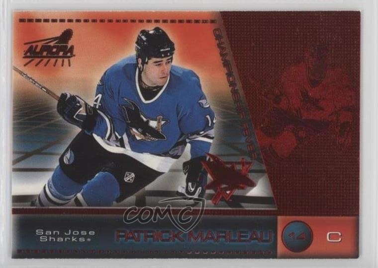 1998-99 Pacific Aurora Championship Fever Red Patrick Marleau #43 md3