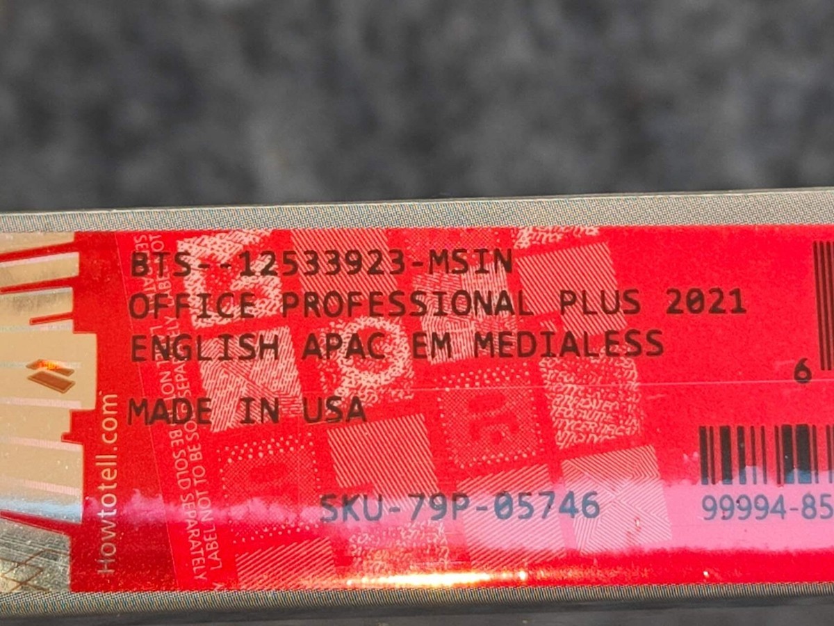 Microsoft Office 2021 Professional Pro Plus for Windows PC Genuine