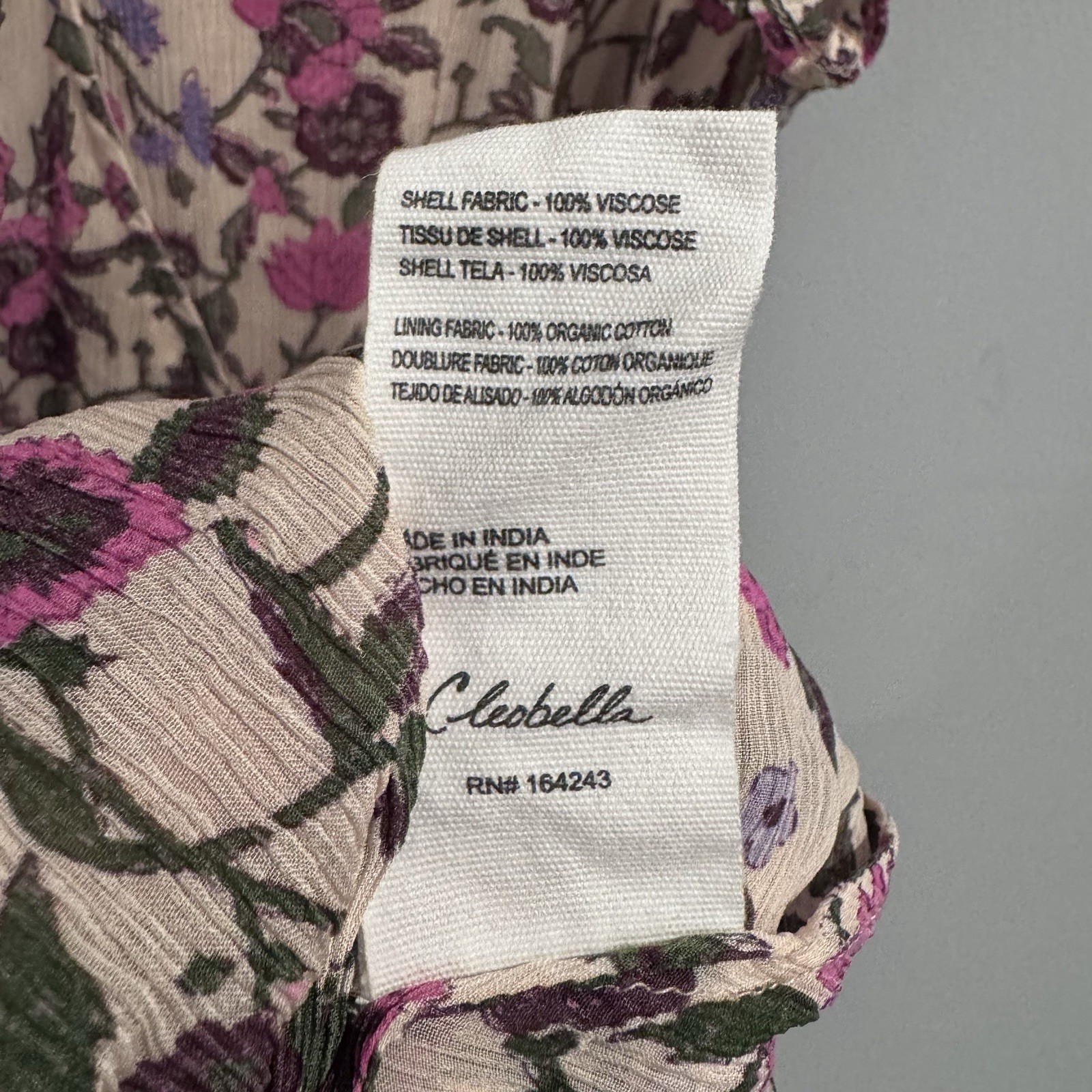 NEW Cleobella Bryce Chiffon Floral Maxi Dress, Size M image 9