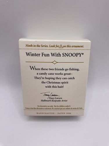 Hallmark Keepsake 2006 "Winter Fun With Snoopy" Mini #9 In Series- K- NEW - Bild 2 von 3
