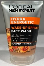 L'Oreal Men Expert Hydra Energetic Wake-Up Effect Face Wash, 100mL (3.38 oz.)