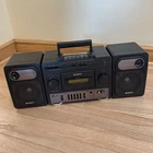 Sony CFS-1030 Vintage Boombox Stereo w Detachable Speakers - Working Radio