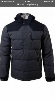 Mens Goose Down Jackets. Mountian Khakis Size (XL) )Anorak Outlaw