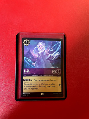Lorcana - Elsa Snow Queen 41/204 fast neuwertig, verärmelt!