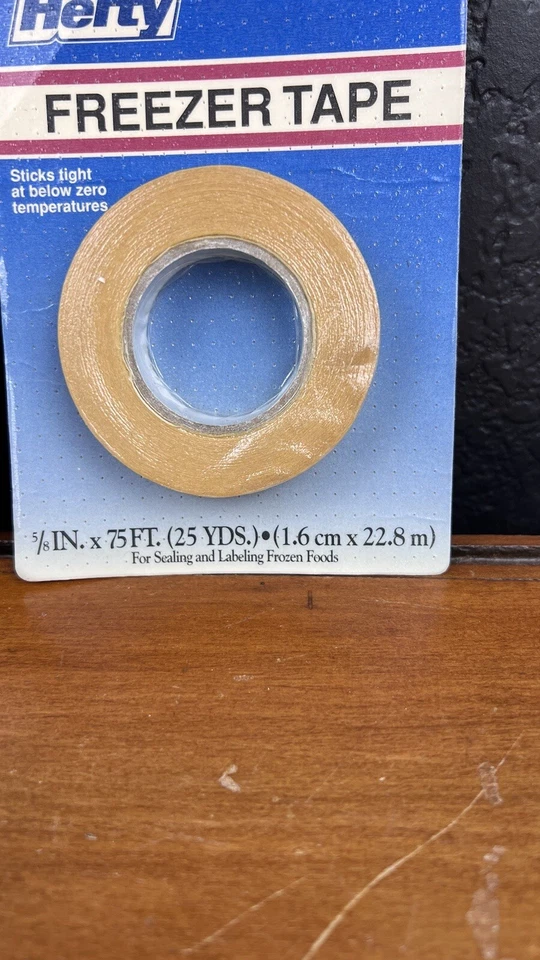 Vintage Hefty Freezer Tape Set Of Two 1996 Old Stock Not Opened - Image 2 of 3