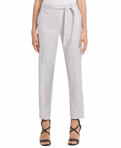 DKNY Womens Tie-Waist Striped Purple 