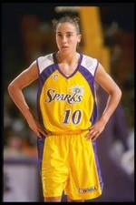 Jamila Wideman Los Angeles Sparks stands on the court the Charlott- Old Photo