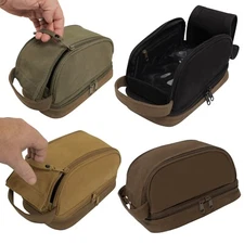 Rothco Deluxe Canvas Travel Kit - Toiletry Bag Dopp Kit