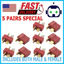 Ultra T Plug 10 pcs Male/Female Deans Connectors Lipo