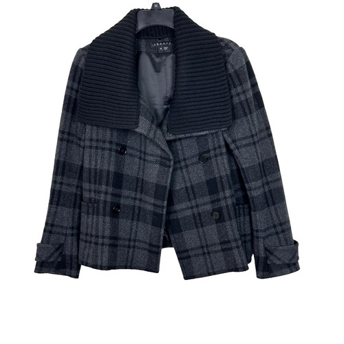 ジャケット・アウター Luxe New Divide Collarless Coat theory Luxe New Divide Collarless Coat color Gray Size S fashion