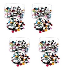 Multicolor Simple Daily use Forehead Bindi for Women pack of 6 boxes free ship