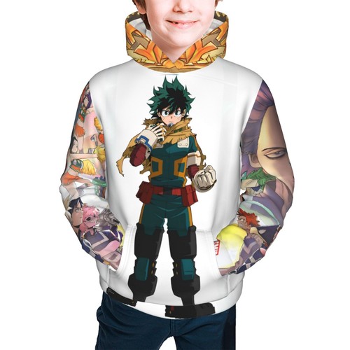 My Hero Academia Hoodie Teen Pullover Novelty Hoodie Party Favors Customized - Picture 17 of 33