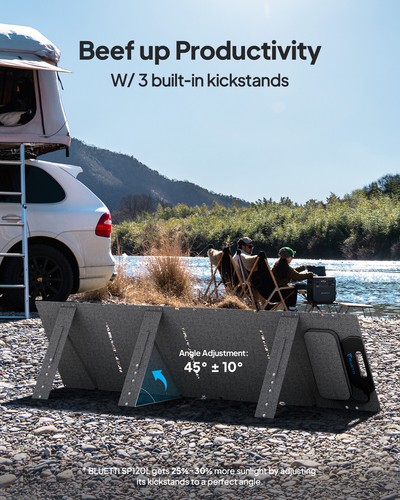 BLUETTI 120W 200W 350W Mono Portable Solar Panel Off Grid Power Supply Camping - Picture 5 of 24