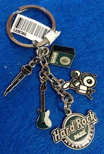 MYRTLE BEACH PARK DRUMKIT AMPLIFIER MIC GUITAR LOGO KEYCHAIN Hard Rock Cafe