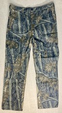 Gander Mountain Hunting Cargo Pants Mens Size Large (38x33) Rebark Camo USA Made