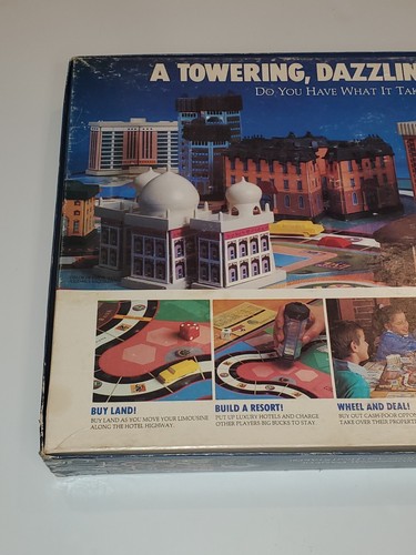 Juego de mesa vintage 1987 Milton Bradley MB HOTELS dinero inmobiliario 100% completo - Imagen 7 de 24