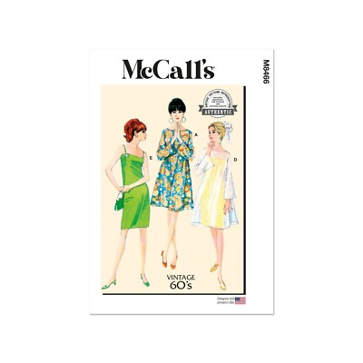 McCalls Schnittmuster M8466 - Kombination - Vintage 60's - Kleid und Überkleid
