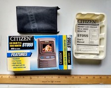 CITIZEN personal-mini color television #ST055...