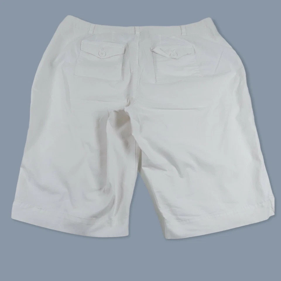 Avenue Shorts Womens Size 18 High Rise White Chino - Image 2 of 4