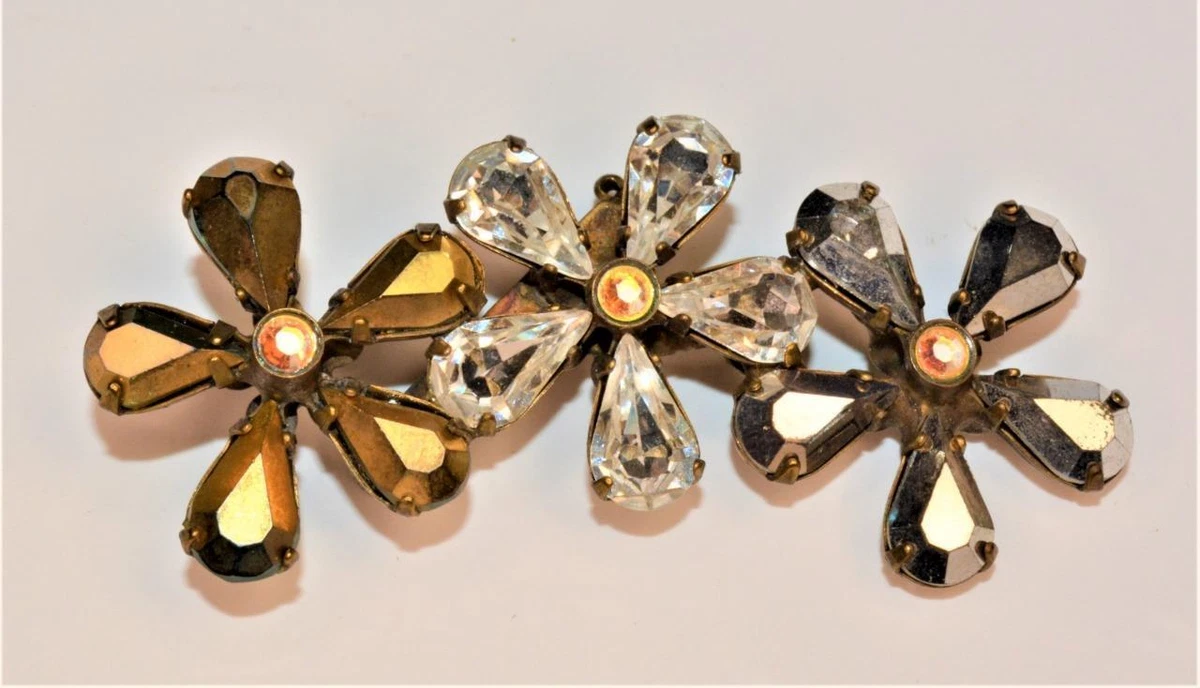 Fiore Partito Spilla Di Strass Spille Gioiello Spiedo Delle Donne (più - Foto 11