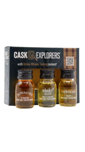 Cask Explorers - Miniature Tasting Set - Islay Whisky 3cl x 3 - Afbeelding 1 van 1