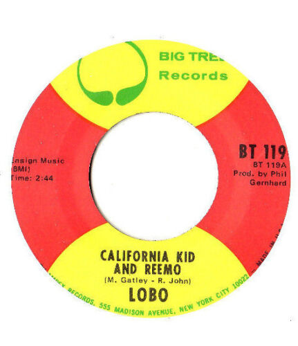 LOBO - CALIFORNIA KID AND REEMO / A LITTLE DIFFERENT.U.S.ORIG 7".EX - Photo 1/2