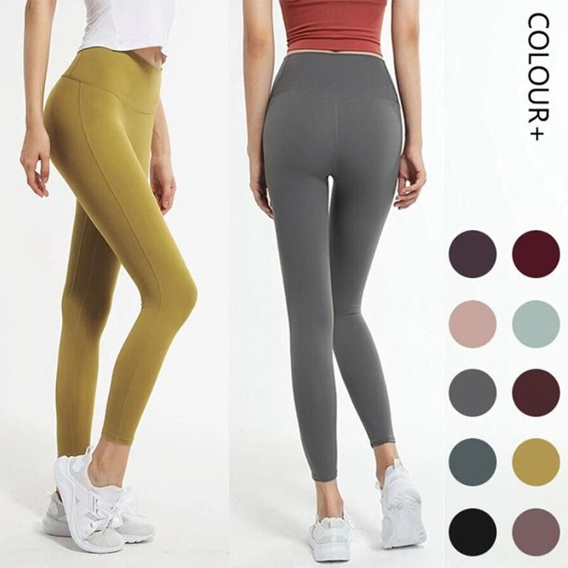 Women Yoga Pants High Waist Yoga Sports Pants Leggings Stretchable Fitness  Pants